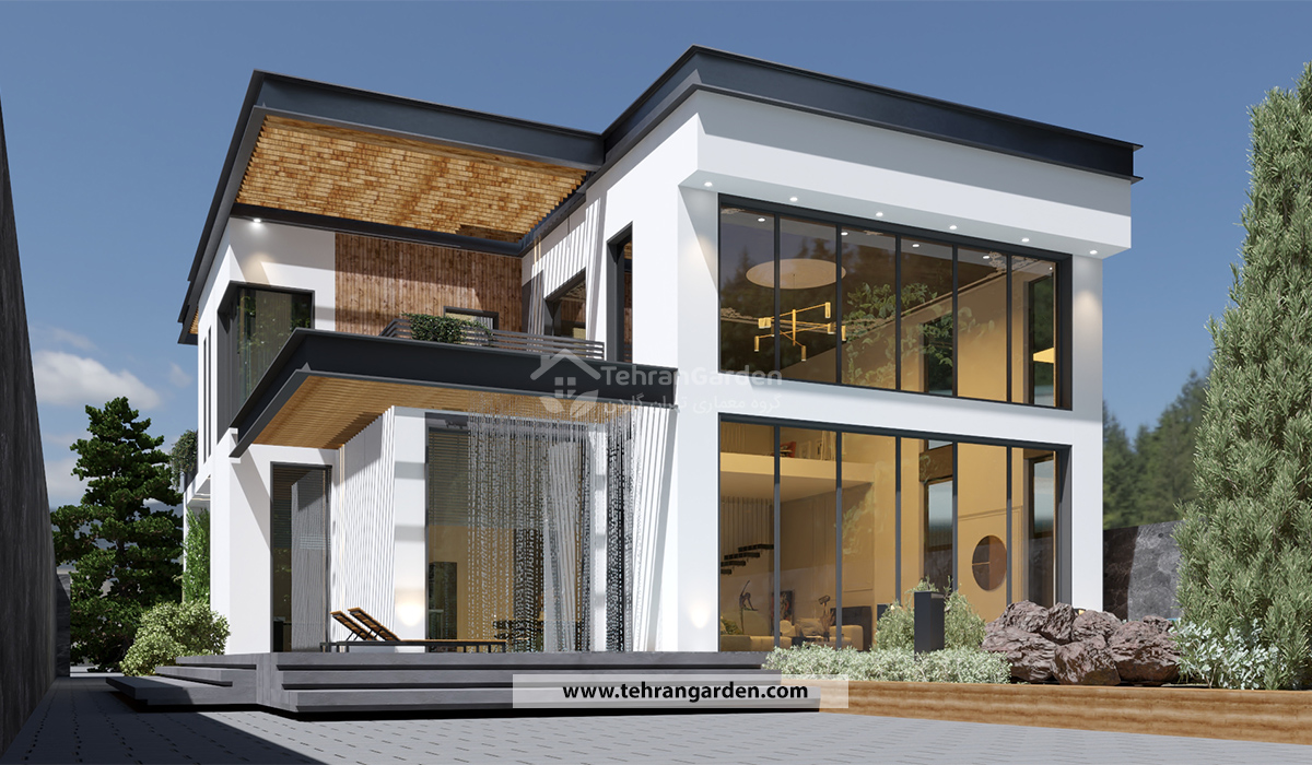 طراحی ویلا مینیمال مدرن