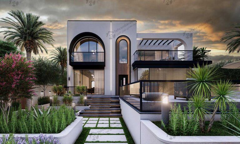 طراحی ویلا مراکشی