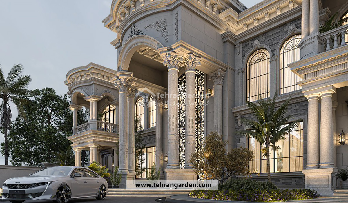 طراحی ویلا دوبلکس کلاسیک