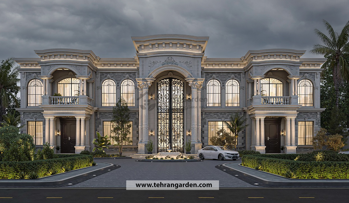 معماری کلاسیک در نمای ویلا