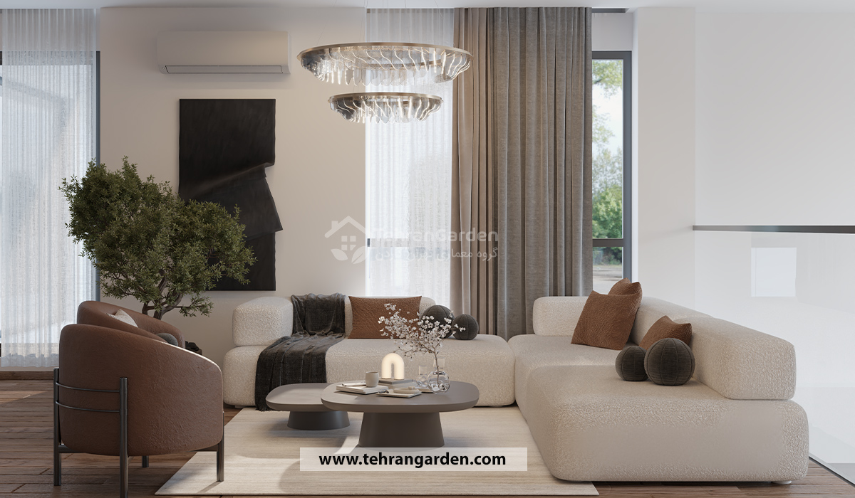 ترکیب رنگ در طراحی اتاق نشیمن