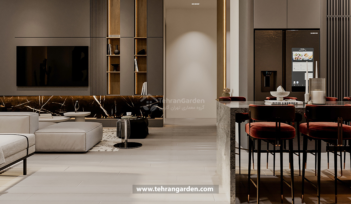 پروژه طراحی داخلی مدرن