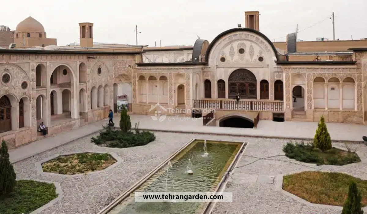 معماری خانه طبابایی ها در کاشان