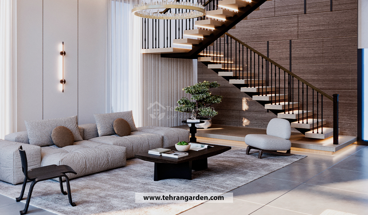 ویژگی های طراحی داخلی ویلا تریبلکس