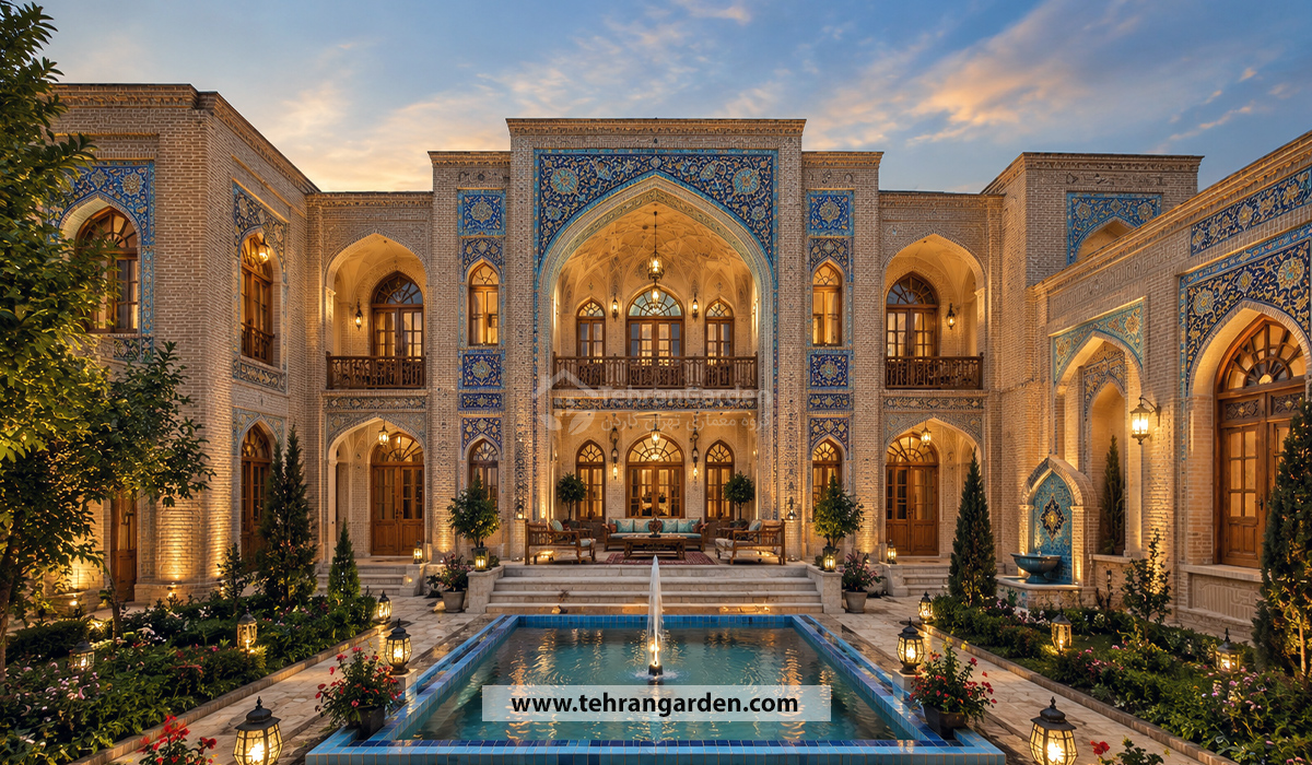 اصول طراحی ویلا سنتی ایرانی