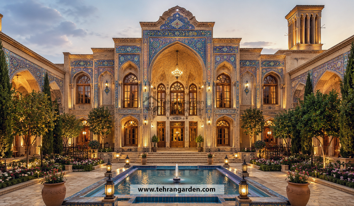 طراحی ویلا سنتی ایرانی
