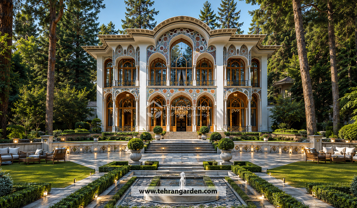 طراحی نمای ویلا سنتی