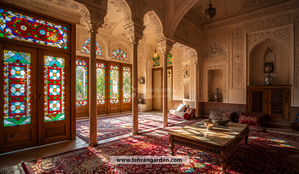 طراحی شاه نشین ویلا سنتی