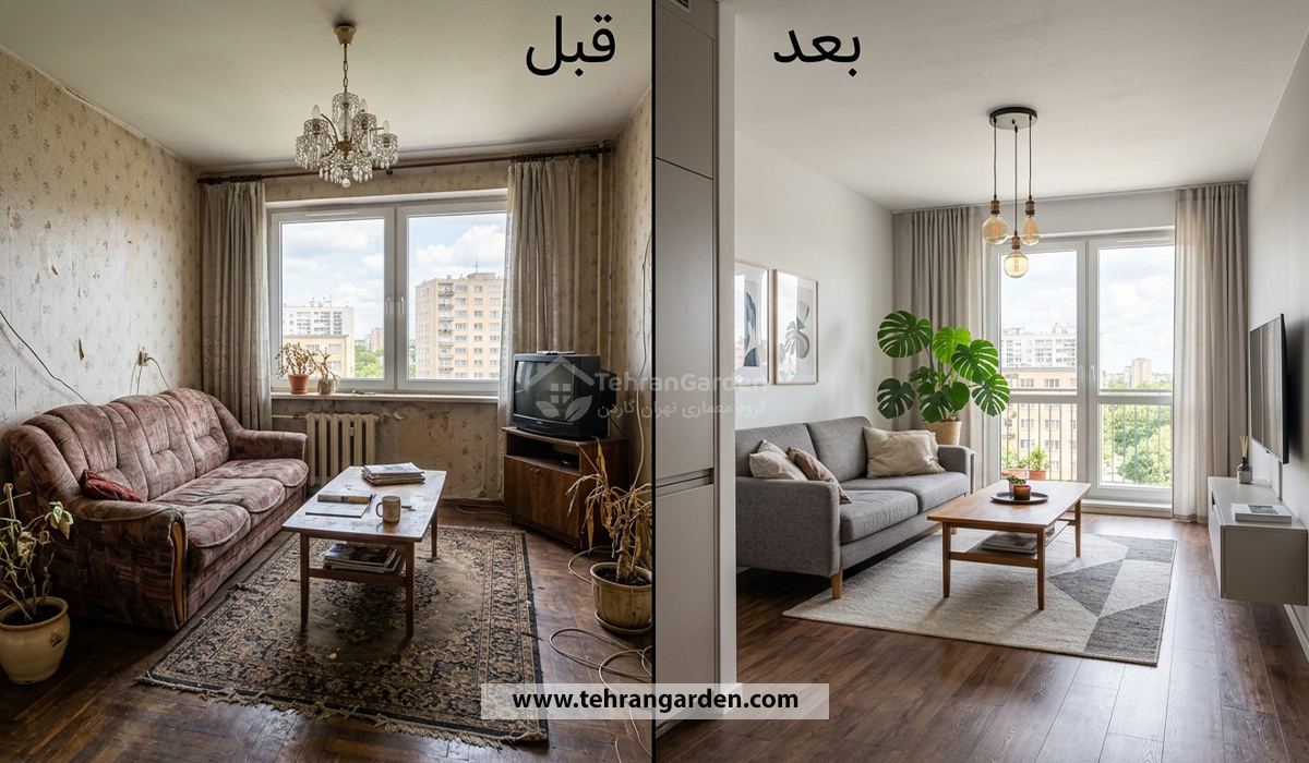 بازسازی آپارتمان در تهران