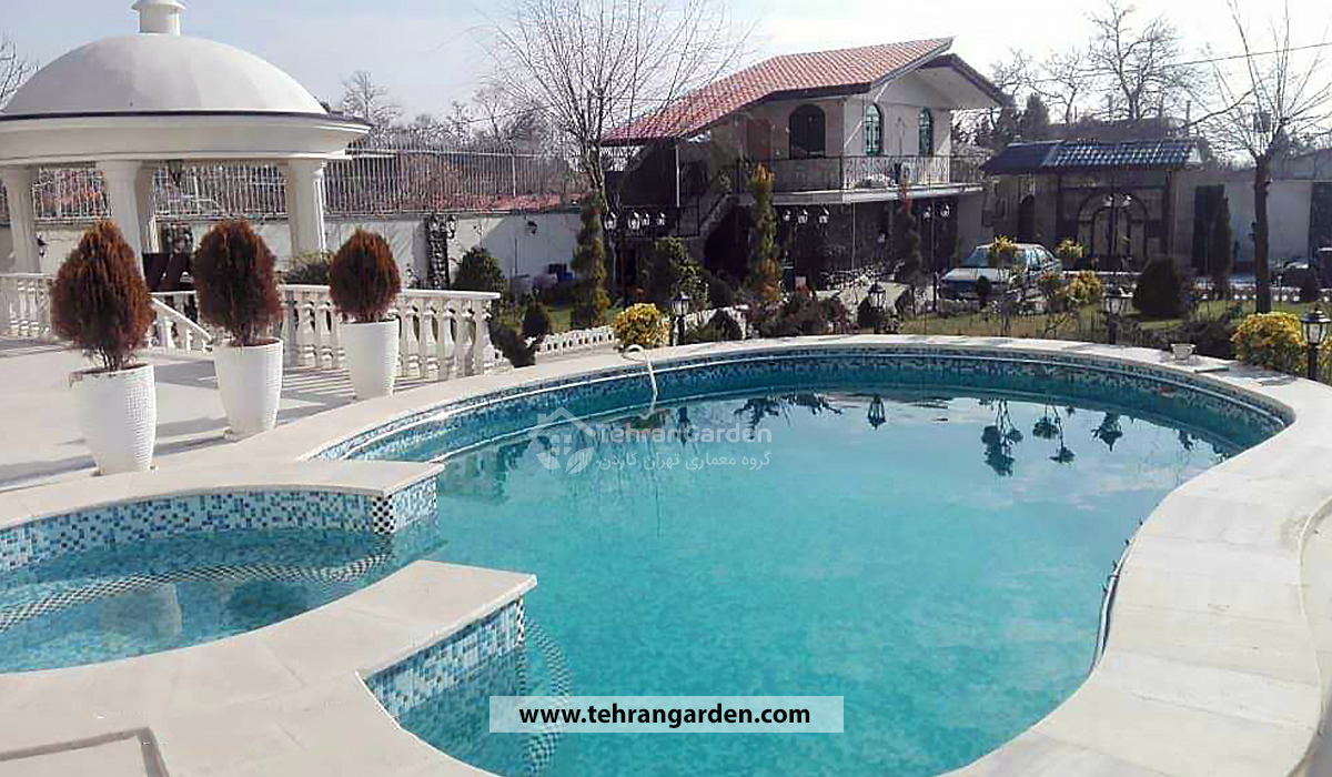محوطه سازی ویلا در شهرک طاووسیه