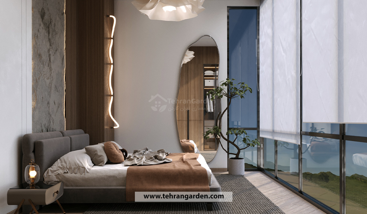 طراحی نور طبیعی در اتاق خواب مستر