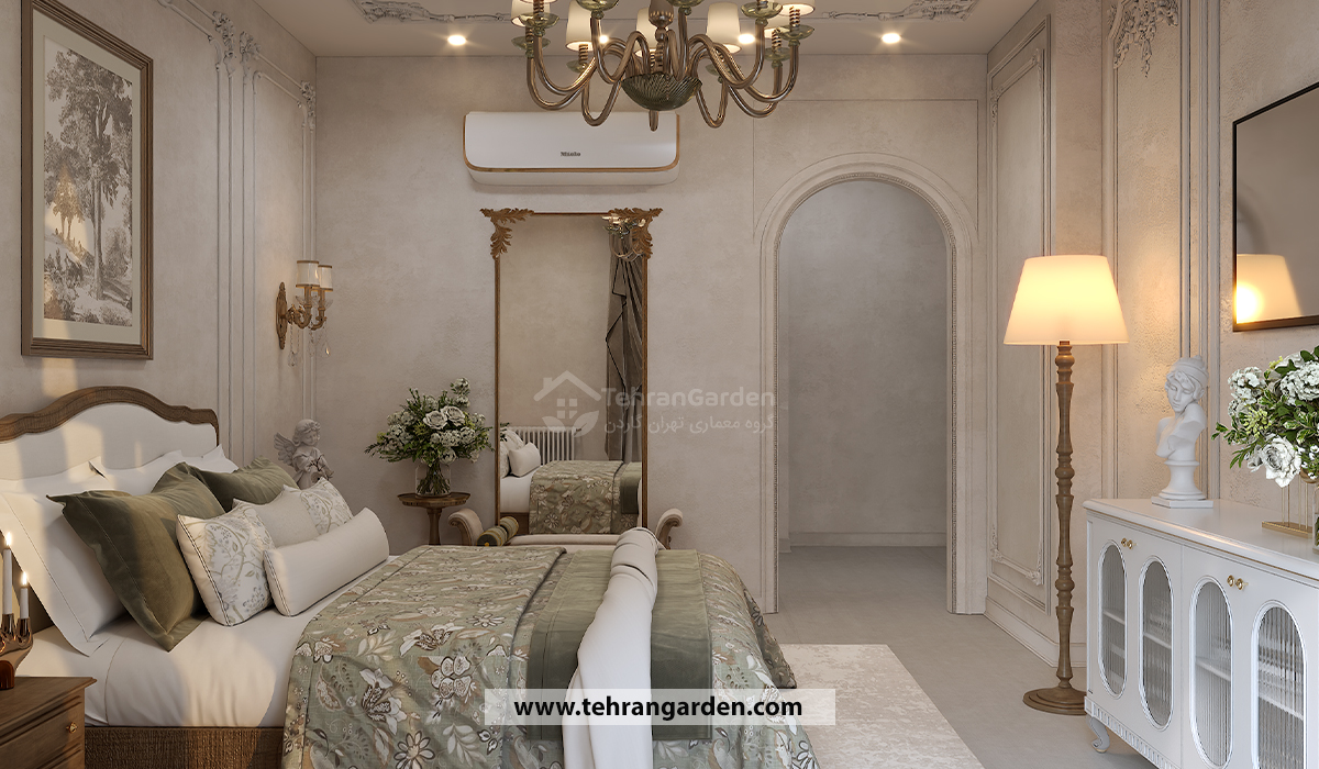 اتاق خواب مستر نئوکلاسیک در رویان
